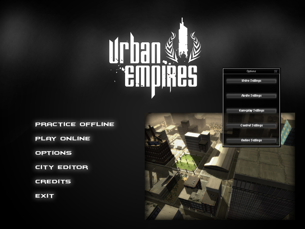 main menu